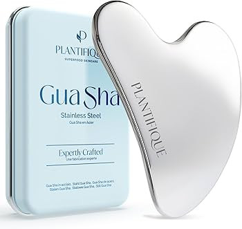 PLANTIFIQUE Stainless Steel Gua Sha | Facial Tool | Skin Massage for Face Body Eyes Neck Heart St... | Amazon (US)
