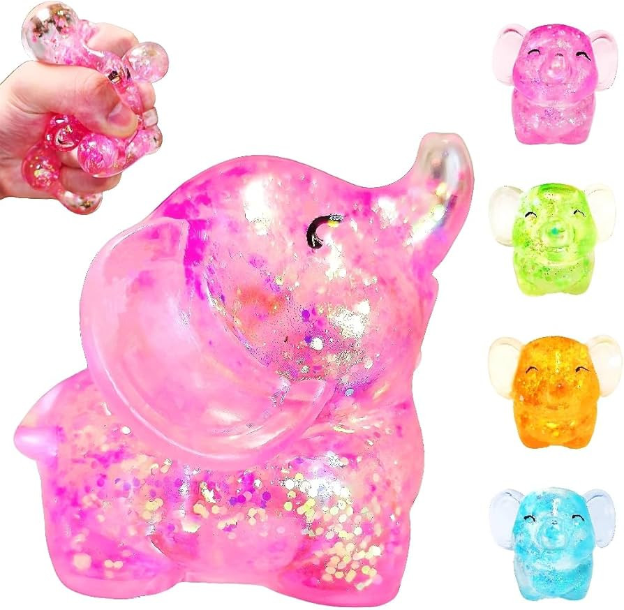 1Pcs Elephant Stress Balls Squishy Toys for Adults Kids, Squishy Elephant Sugar Ball Sensory Toys... | Amazon (US)