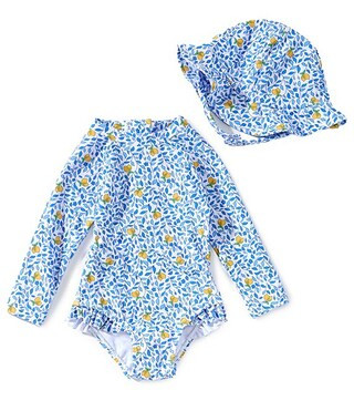 Adventurewear 360 Baby Girls Lemon One-Piece Rash Guard Swimsuit | Dillard's | Dillard's