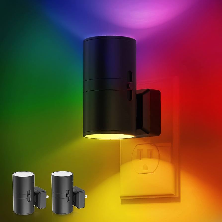 Night Light Plug into Wall, LOHAS Color Changing RGB Nightlight with Dusk to Dawn Sensor, Home De... | Amazon (US)