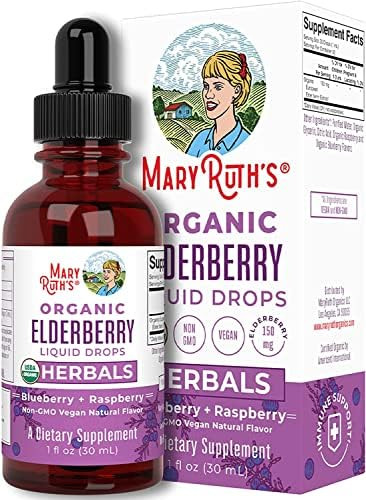 Elderberry Syrup by MaryRuth's | USDA Organic | Black Elderberry Liquid Drops for Immune Support ... | Amazon (US)