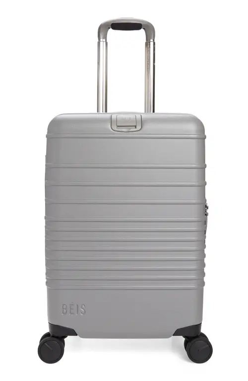 Béis The 21-Inch Rolling Spinner Suitcase in Grey at Nordstrom | Nordstrom