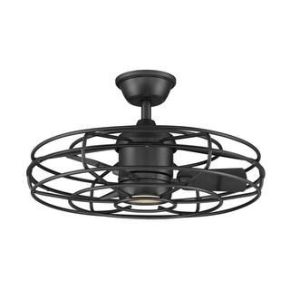 Home Decorators Collection Heritage Point 25 in. Integrated LED Indoor/Outdoor Natural Iron Ceili... | The Home Depot