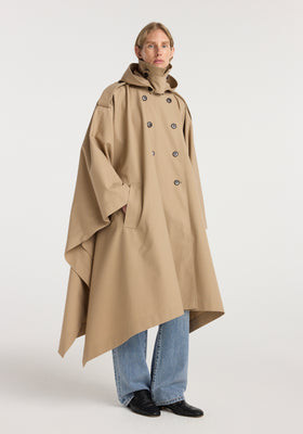 Hooded cape trenchcoat | beige | Rohe
