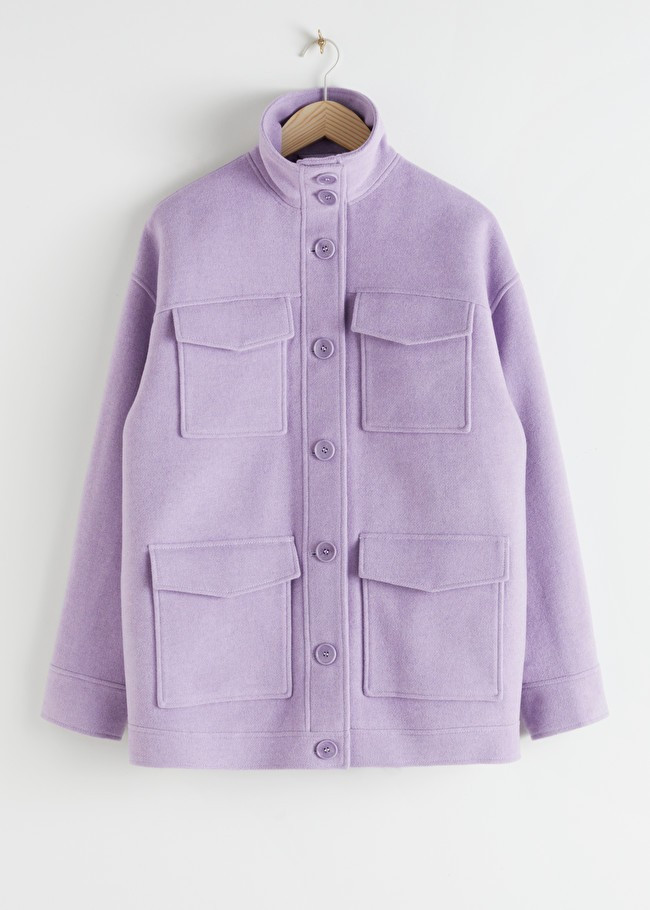 Oversized Wool Blend Utility Jacket | & Other Stories (EU + UK)