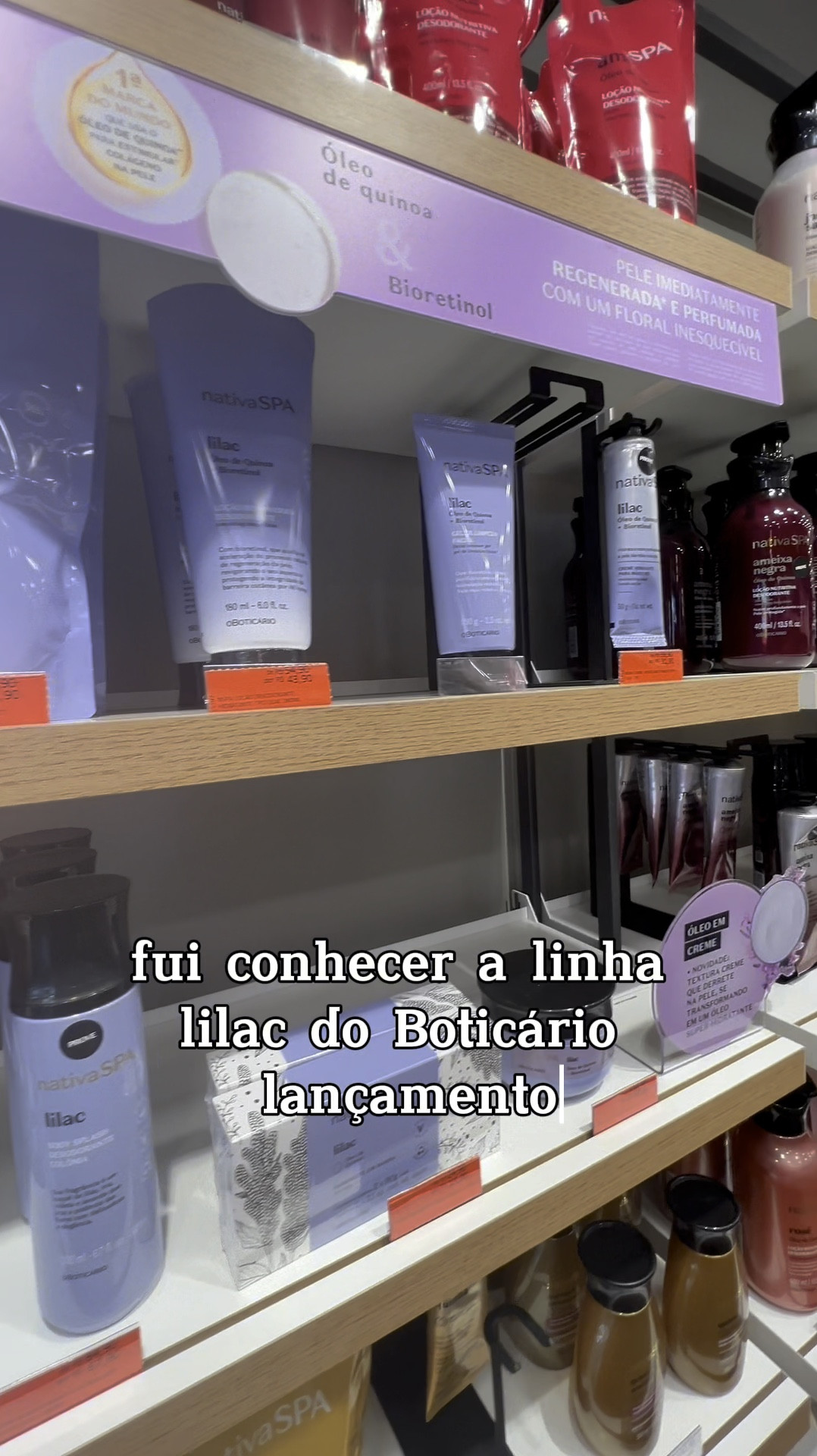 LILAC NativaSPA
A nova linha do #oboticario  💜

As notas de topo são: Pera, Frésia, Flor de Pêssego, Mandarina e Toranja.
As notas de coração são: Lilás, Lírio-do-Vale e Jasmim.
As notas de fundo são: Almíscar, Cedro, Cashmeran e Âmbar.




#LTKbrasil #LTKbeauty