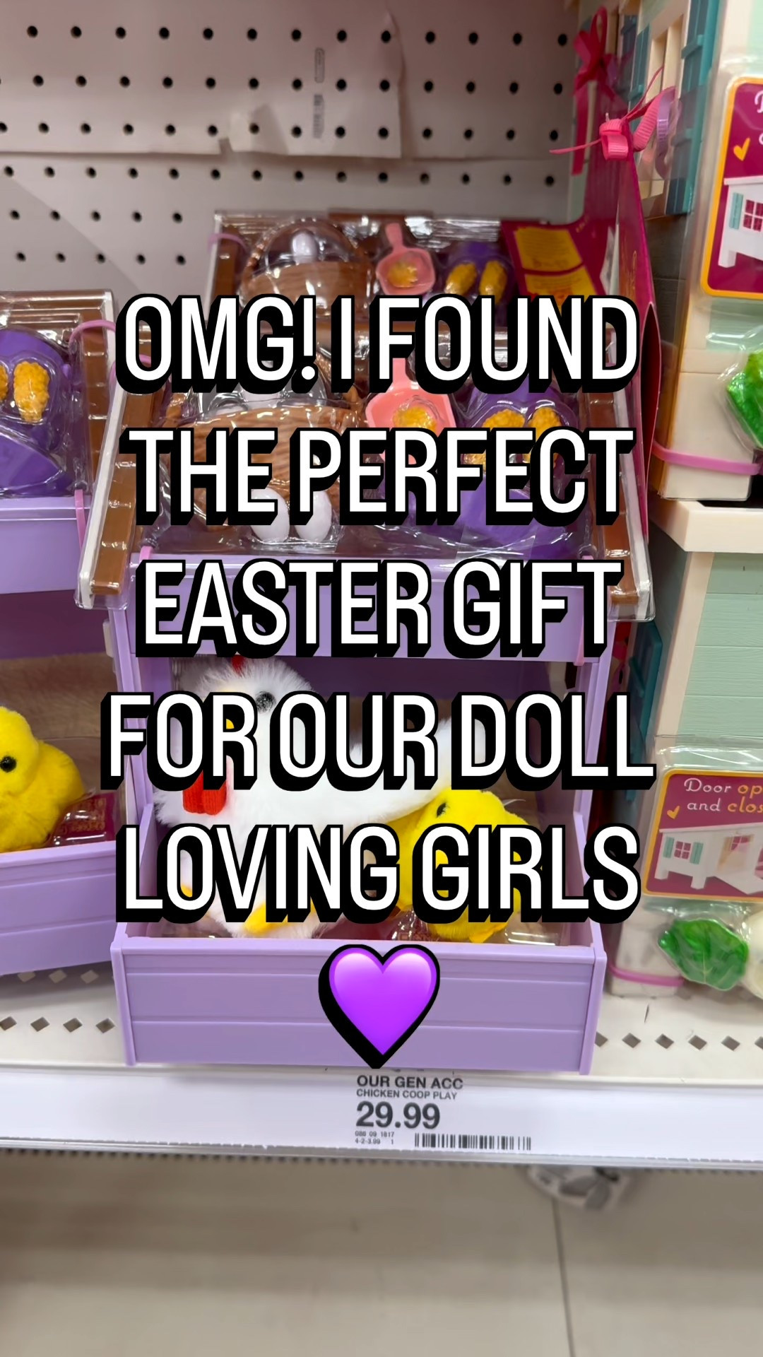 Easter gifts, doll gifts, gifts for kids, gifts for girls, Easter gifts for girls, stuffies for girls, bunny toy, chicken toy, chicken coop toy, bunny hatch toy, pretend play, og dolls at target
@Target 

#LTKKids #LTKSeasonal #LTKmomlife