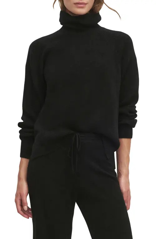 Favorite Daughter The Minimalist Cashmere Turtleneck Sweater in Black at Nordstrom, Size Large | Nordstrom