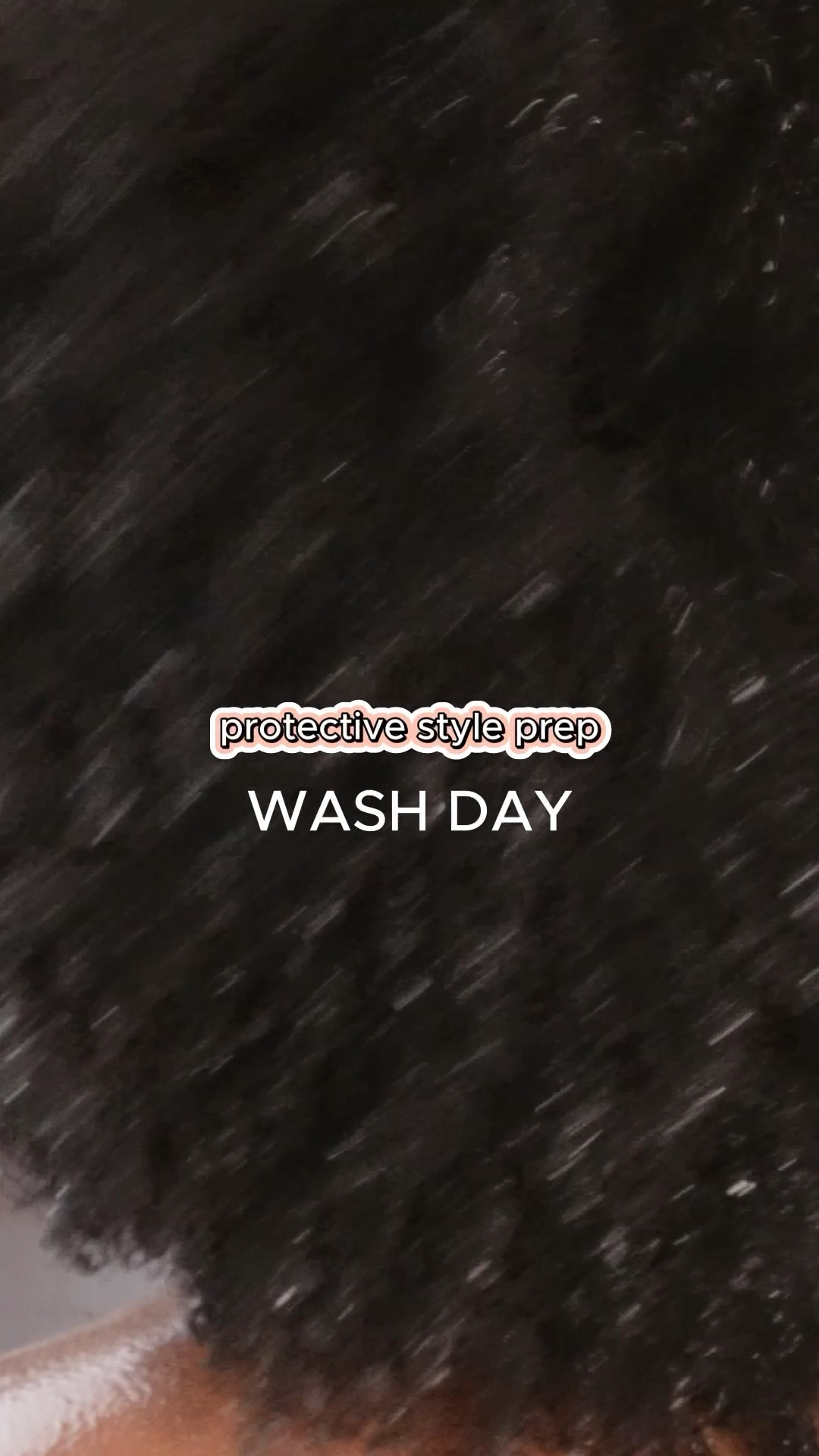 protective style prep: wash day 🫧🧖🏾‍♀️