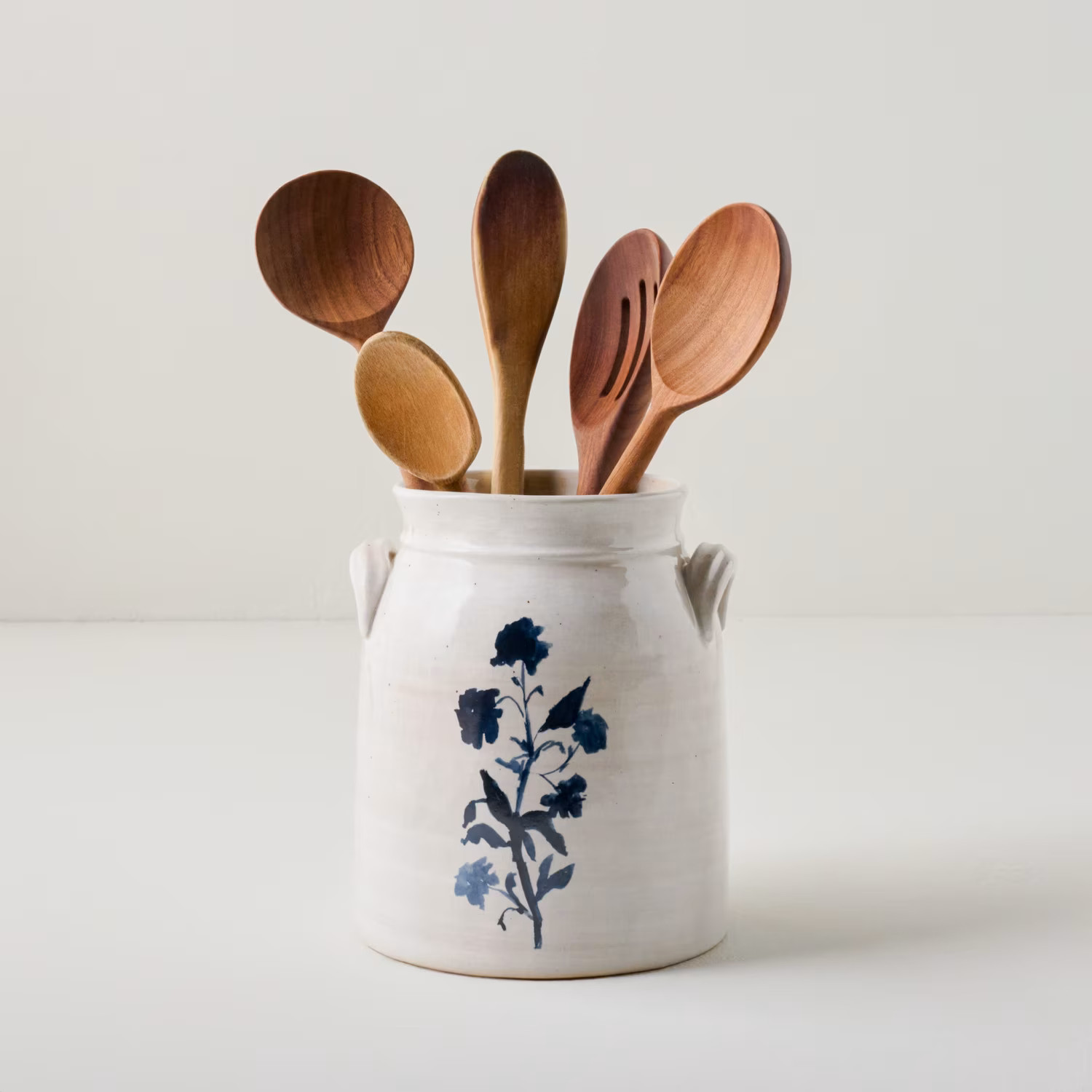 Lila Floral Utensil Crock | Magnolia