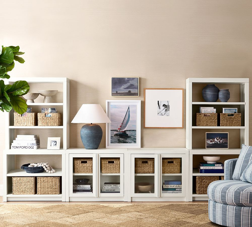 Dillon Glass Cabinet Entertainment Center (144") | Pottery Barn (US)