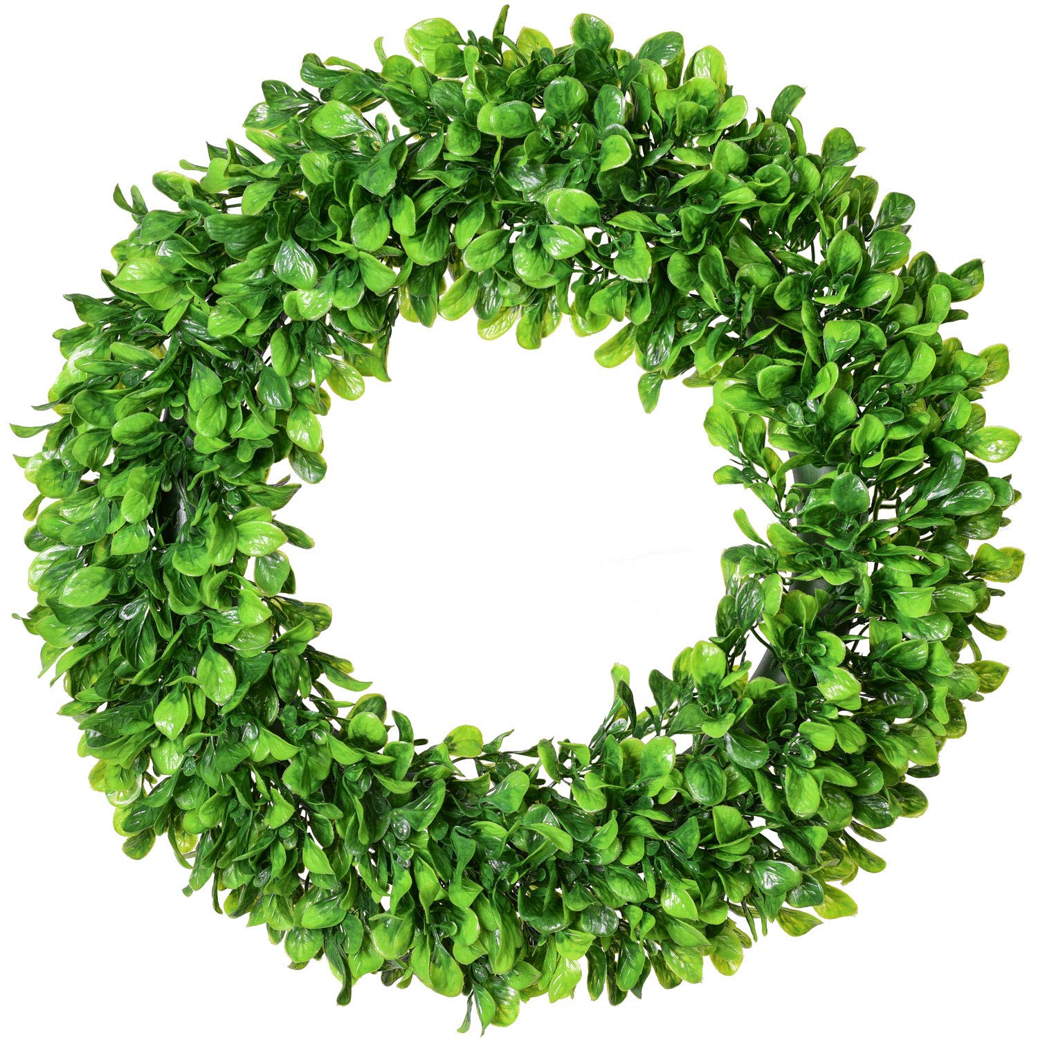 Lvydec Artificial Green Leaves Wreath - 20" Large Boxwood Wreath for Front Door Wall Window Farmh... | Amazon (US)