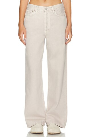 AGOLDE Low Slung Baggy in Tusk from Revolve.com | Revolve Clothing (Global)