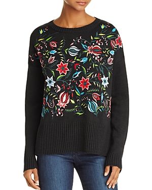 Aqua Embroidered Sweater - 100% Exclusive | Bloomingdale's (US)