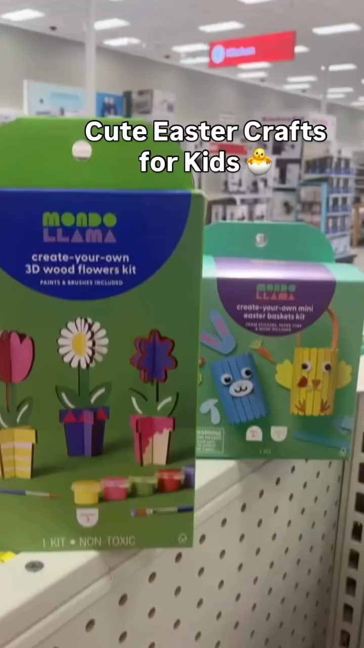 Spotted the cutest Easter craft kits for kids at Target 🐰🌷
Perfect for Easter baskets or a fun spring activity at home!

💬 Comment “CRAFT” if you want the link!

#targetfinds #targeteaster #easterbasketideas #kidsactivities #springcrafts targetdollarspot targetmom targetstyle easterfun kidsactivitiesathome