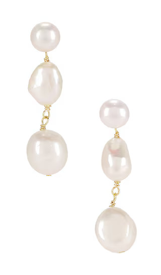 Cleo Drop Earring in Pearl | Revolve Clothing (Global)