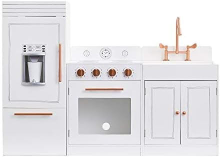 Teamson Kids - Little Chef Paris Modern Play Kitchen - White / Rose Gold | Amazon (US)