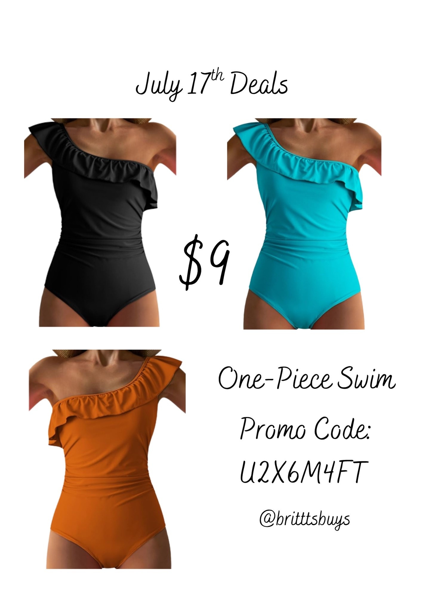 One-piece swimsuit! Promo code for 50% off!!

#LTKSwim #LTKSaleAlert #LTKStyleTip