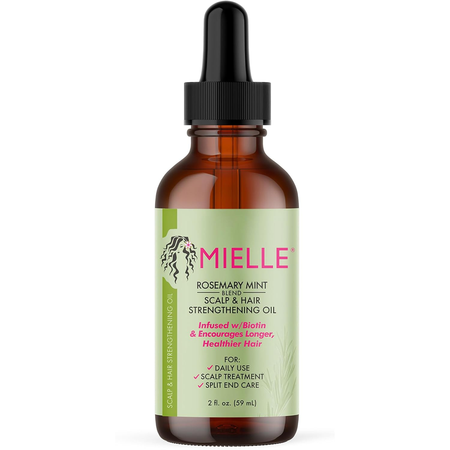 Mielle Organics Rosemary Mint Scalp & Hair Strengthening Oil for All Hair Types, 2 Ounce | Amazon (US)