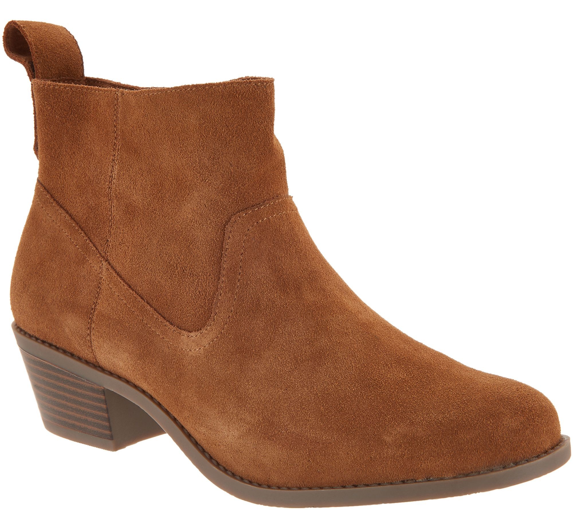 Vionic Water-Resistant Suede Ankle Boots - Vera — QVC.com | QVC