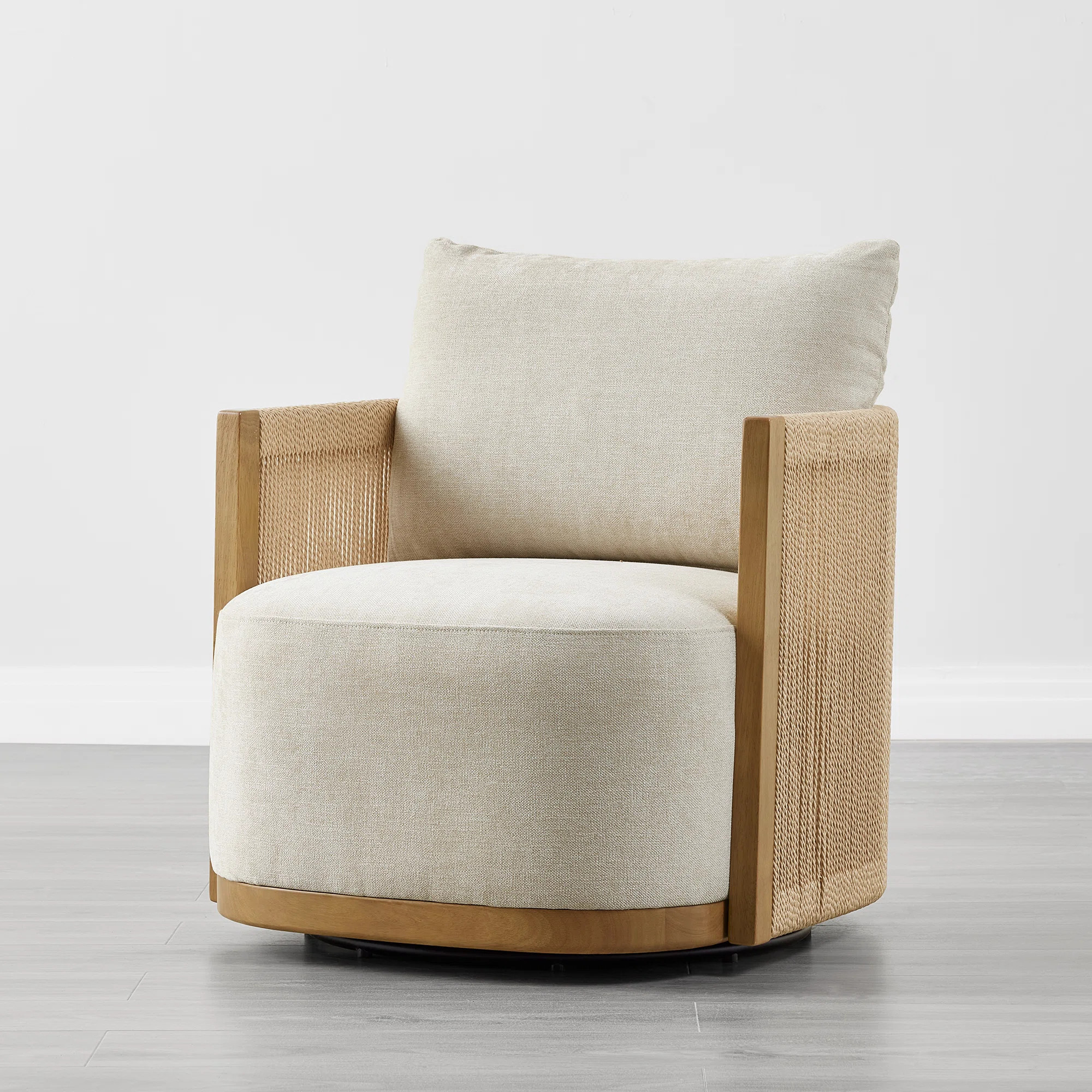 Boho Upholstered Swivel Armchair | Wayfair North America