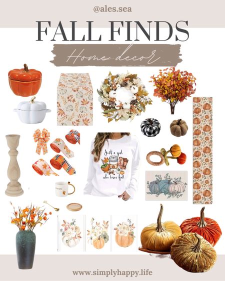 Fall finds home decor fashion table scrapes ribbons flowers wreath pumpkins cups kitchenware temu

#LTKeurope #LTKhome #LTKSeasonal
