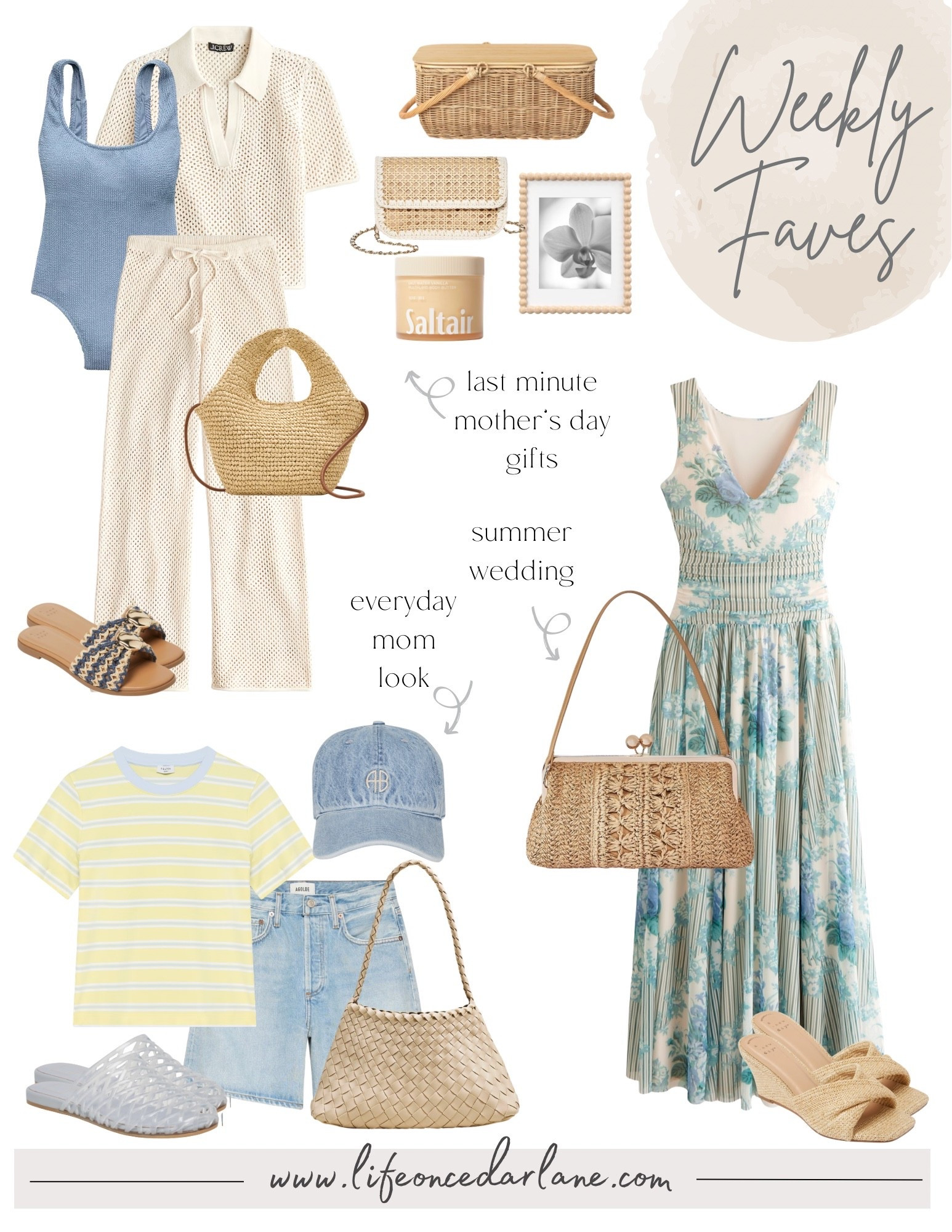 Weekly Faves- check out what we are loving! From new arrivals, sales, fashion and more! Loving this  J. Crew swim look, Abercrombie spring  wedding guest look & casual everyday summer look!

#LTKMothersDay #LTKmomlife