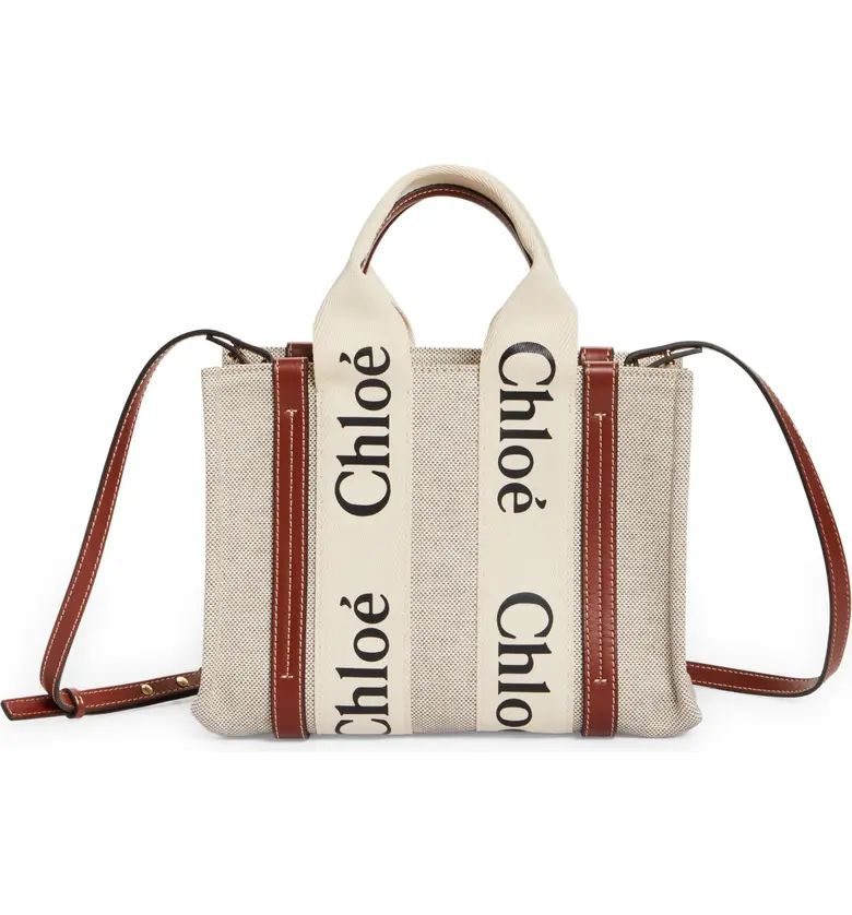 Small Woody Logo Strap Canvas Tote | Nordstrom