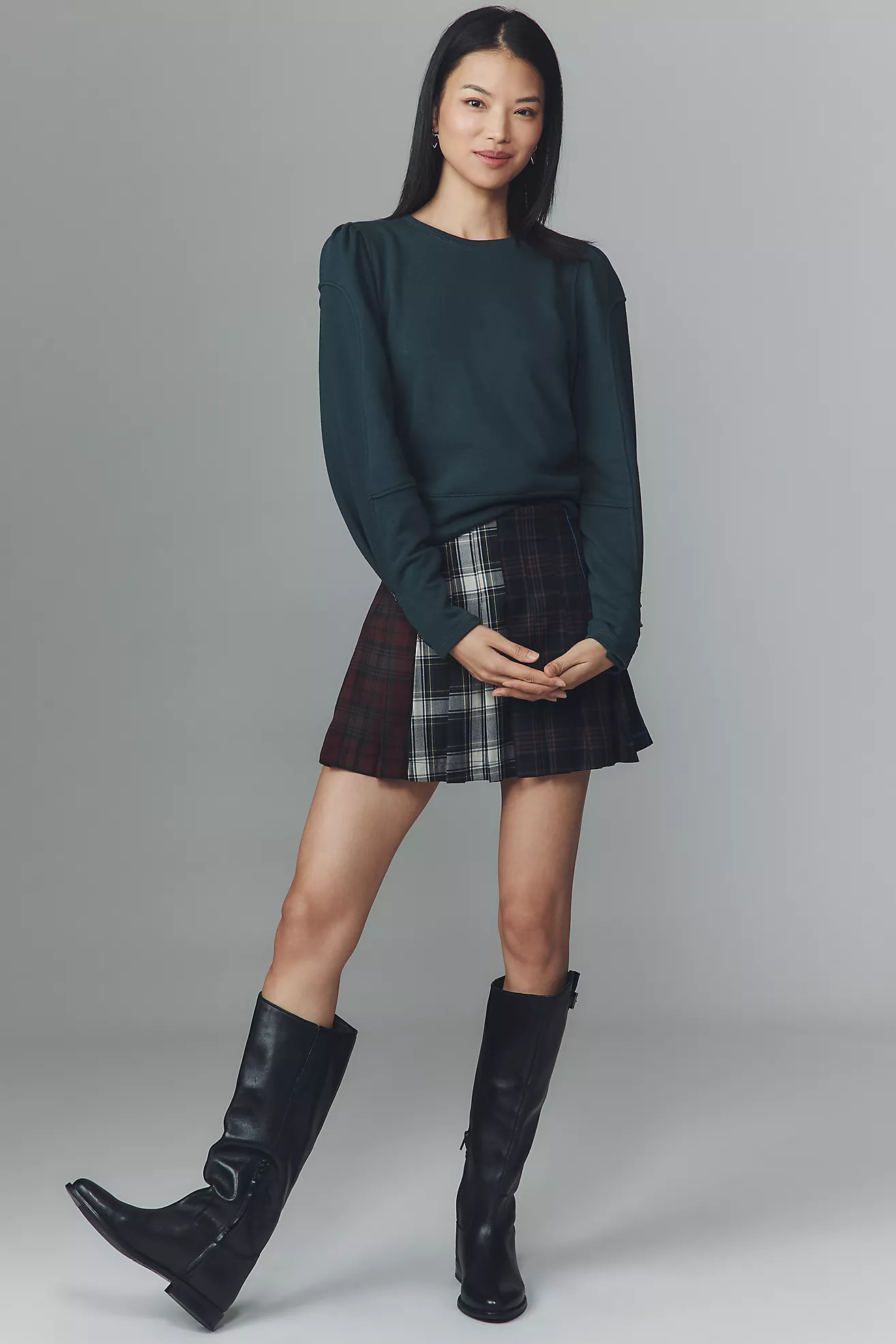 By Anthropologie Fastened Puff-Sleeve Pullover | Anthropologie (US)