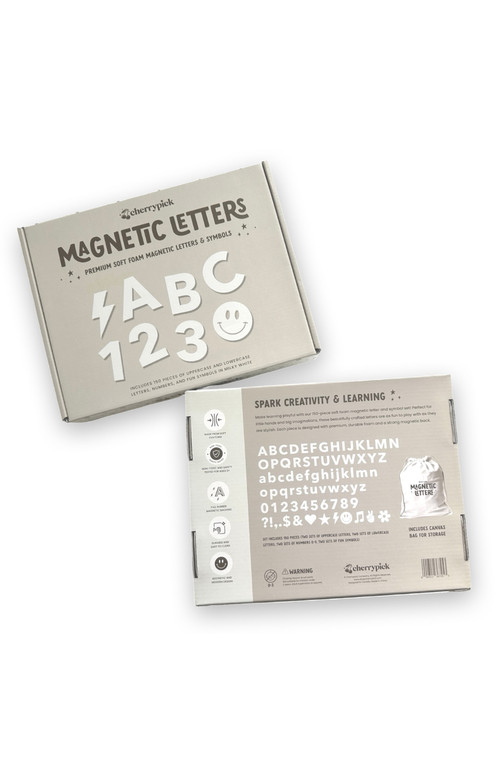 Cherrypick Soft Foam Magnetic Letters and Symbols Set in Milky White at Nordstrom | Nordstrom