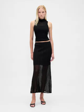 Sheer Maxi Sweater Skirt | Gap (CA)