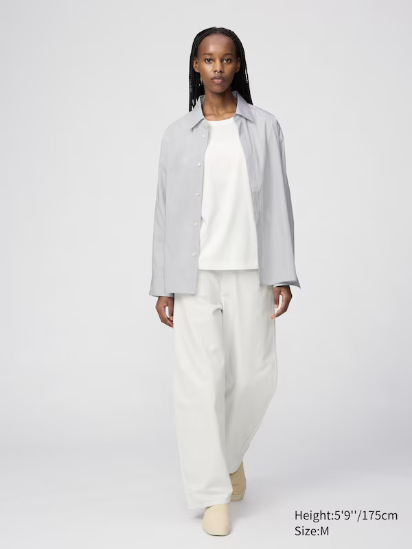 Women's Drape Shirt | UNIQLO UK | UNIQLO (UK)