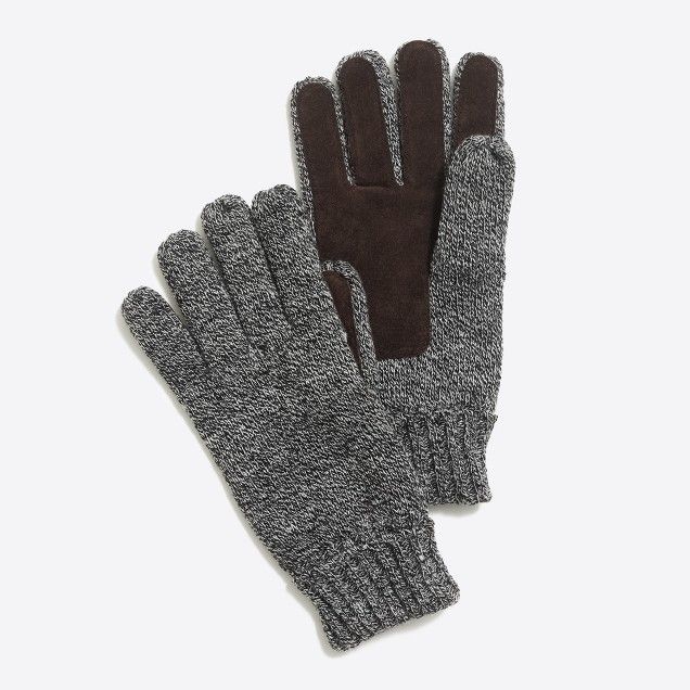 Marled suede gloves | J.Crew Factory