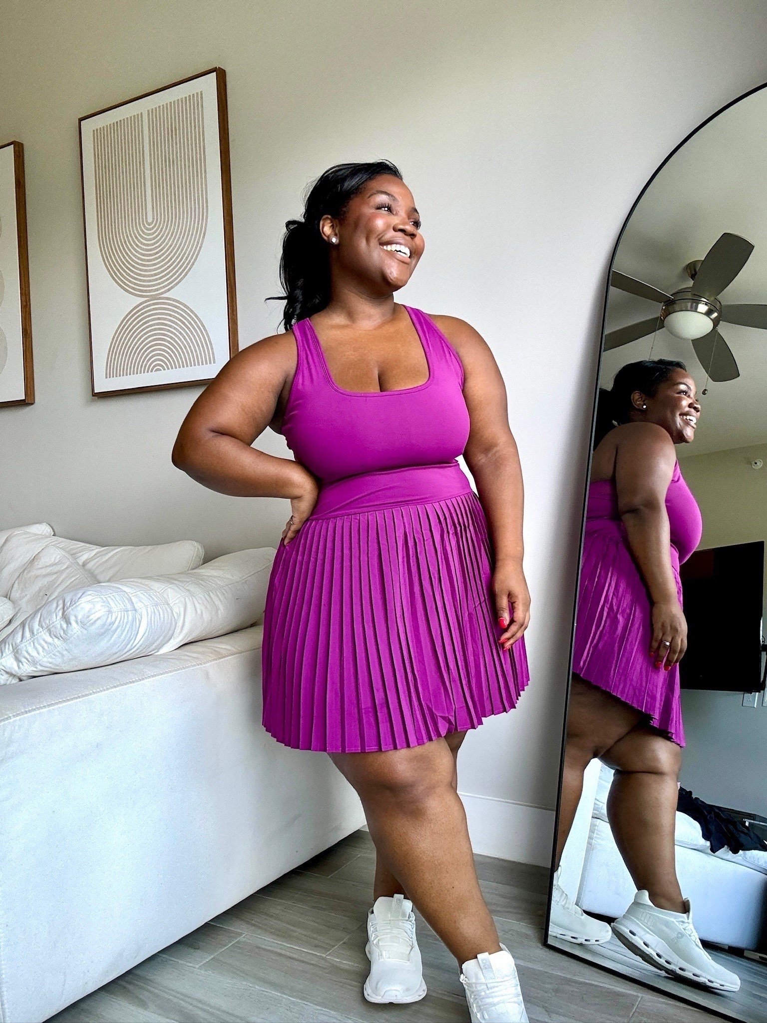 Love a little tennis dress! This one is from Fabletics linked below 🤏🏾

Dress is under $20 for members! 🙌🏾

Purple isn’t available but there are soooo many cute colors for spring! 

#LTKMidsize #LTKActive #LTKPetite