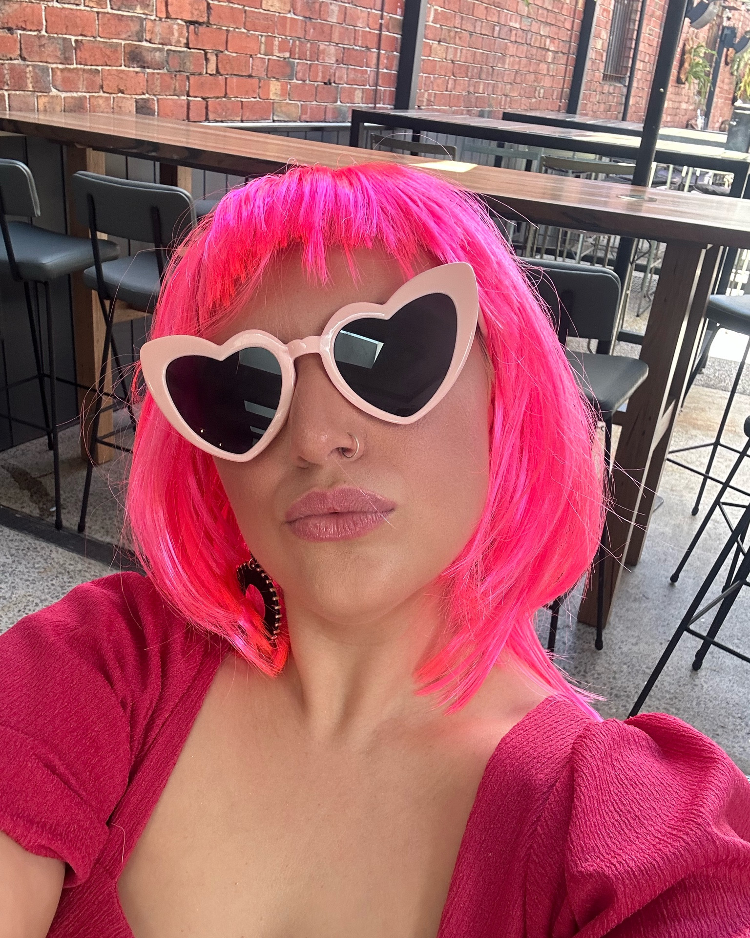 Bachelorette party look 💖 #bachelorette #wigs #colourful #pink #allpink 

#LTKaustralia #LTKfit #LTKbeauty