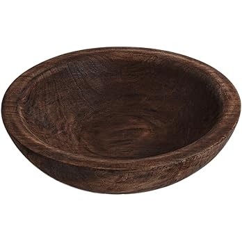 Hand Carved Wooden Decorative Bowl for Home Entryway Decor, Wood Centerpiece Bowl for Coffee Tabl... | Amazon (US)