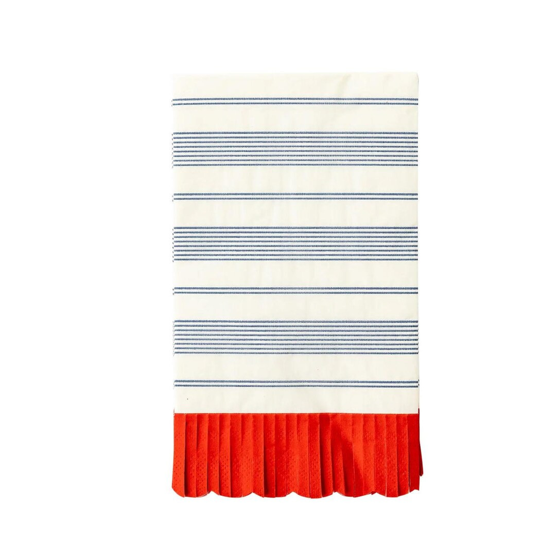 Red White & Blue Fringe Napkins, Patriotic Party Napkins, USA Party Decorations, Independence Day... | Etsy (US)
