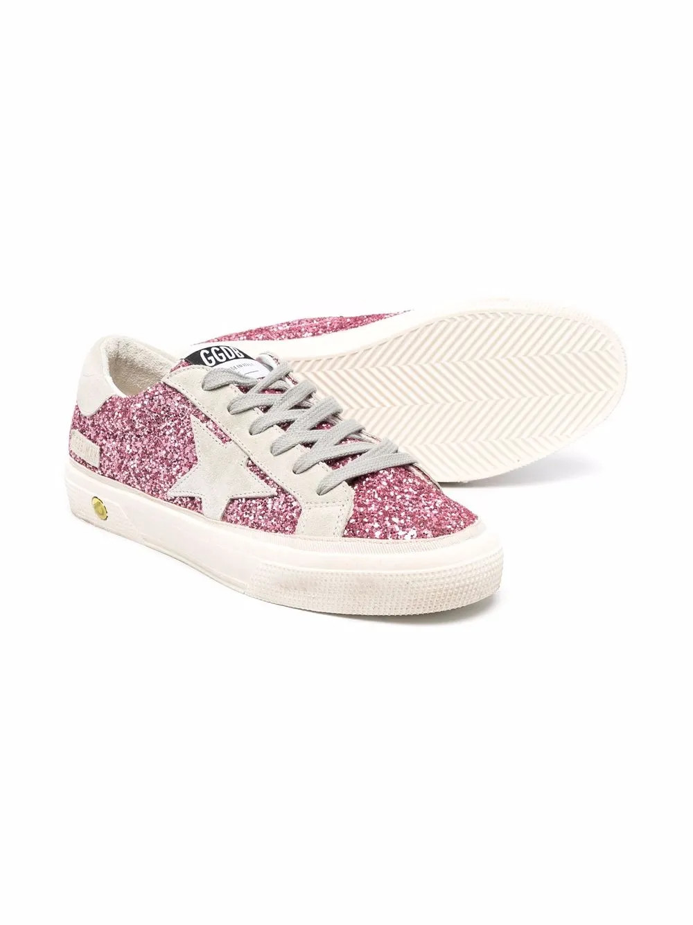 TEEN Super-Star glitter trainers | Farfetch (US)