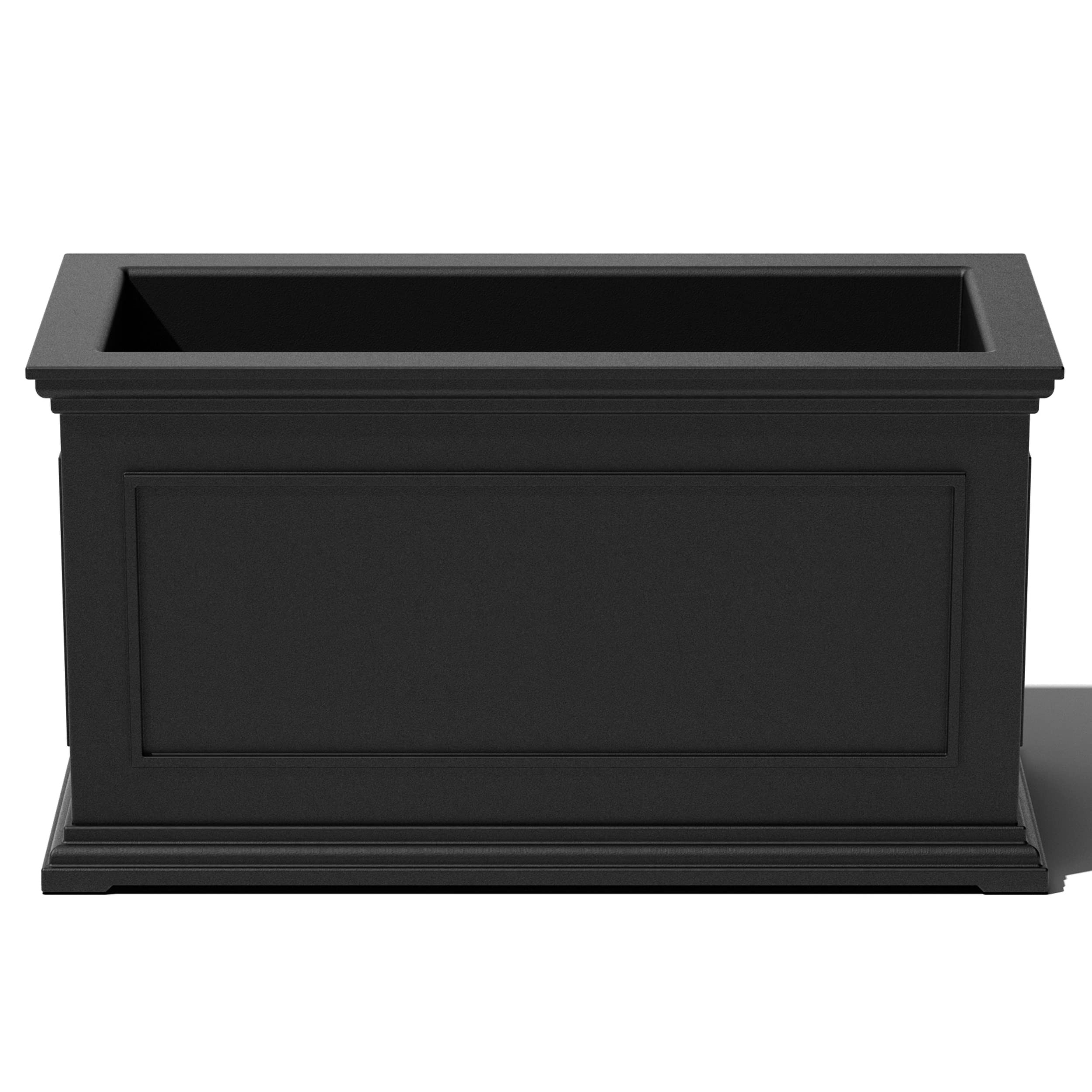 Veradek Brixton Series Large Plastic Planter - Black, Outdoor Patio/Balcony, All-Weather Resistan... | Amazon (US)