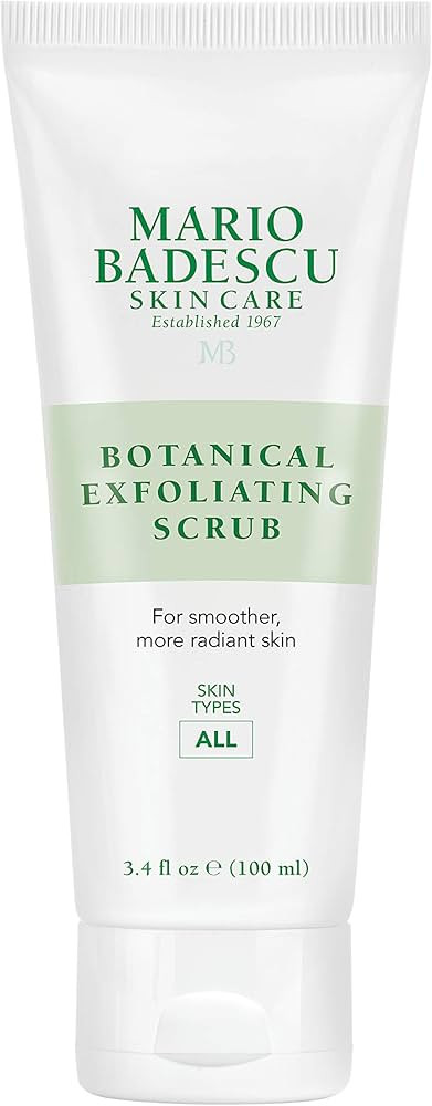 Mario Badescu Botanical Exfoliating Scrub for All Skin Types, Face Scrub with Ivory Palm Seeds & ... | Amazon (US)