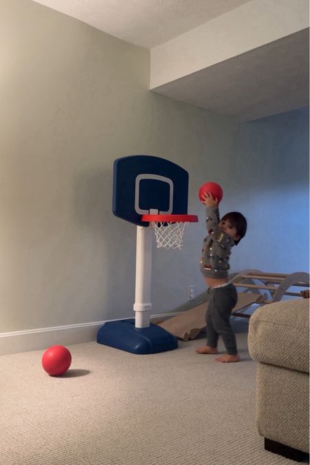 This basketball goal is one of our favorite toddler boy toys!

Basketball goal for toddlers - toddler toys - toys for baby - baby toys - basketball toy - playroom toys

#LTKkids #LTKfamily #LTKbaby
