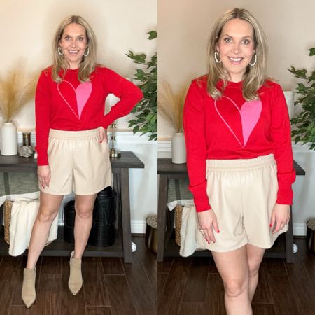 Love all the new arrivals from Scoop at Walmart! I’m wearing a size medium in the faux leather shorts and I sized up to a large in the sweater at 1.5 months postpartum. All of these pieces are under $40 and come in some gorgeous spring colors and prints! 

Work wear, vacation outfit, casual style, Valentine’s Day outfit, jeans, spring dress, spring outfit, Walmart style 

#LTKfindsunder50 #LTKstyletip #LTKSeasonal