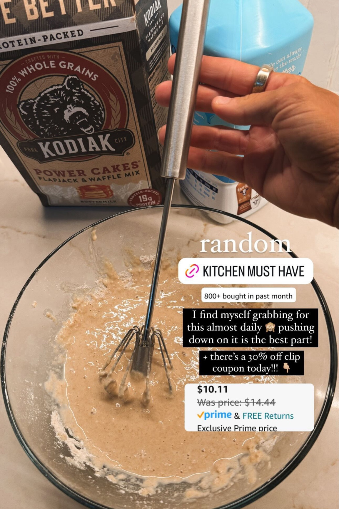 I find myself grabbing for this almost daily 🙈 pushing down on it is the best part! + there’s a 30% off clip coupon today!!! 👇🏼

Amazon kitchen / home / gadget / Holley Gabrielle / sale finds 

#LTKSaleAlert #LTKFindsUnder50 #LTKHome