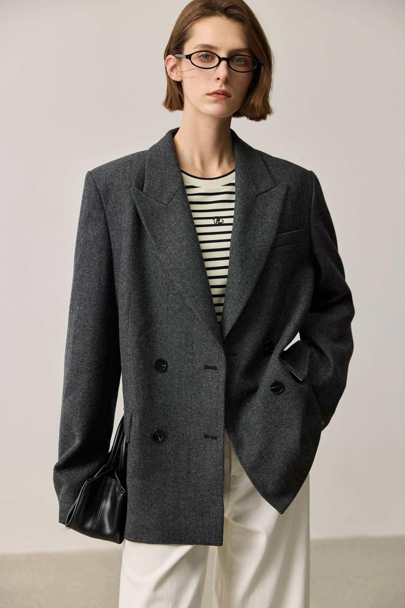 LILY Wool-Blend Work Blazer | LILY Studio