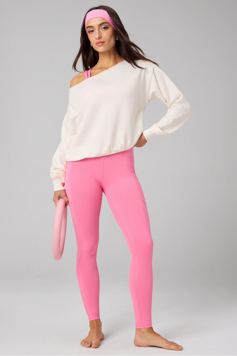 Year Round Terry Off Shoulder Sweatshirt | Fabletics