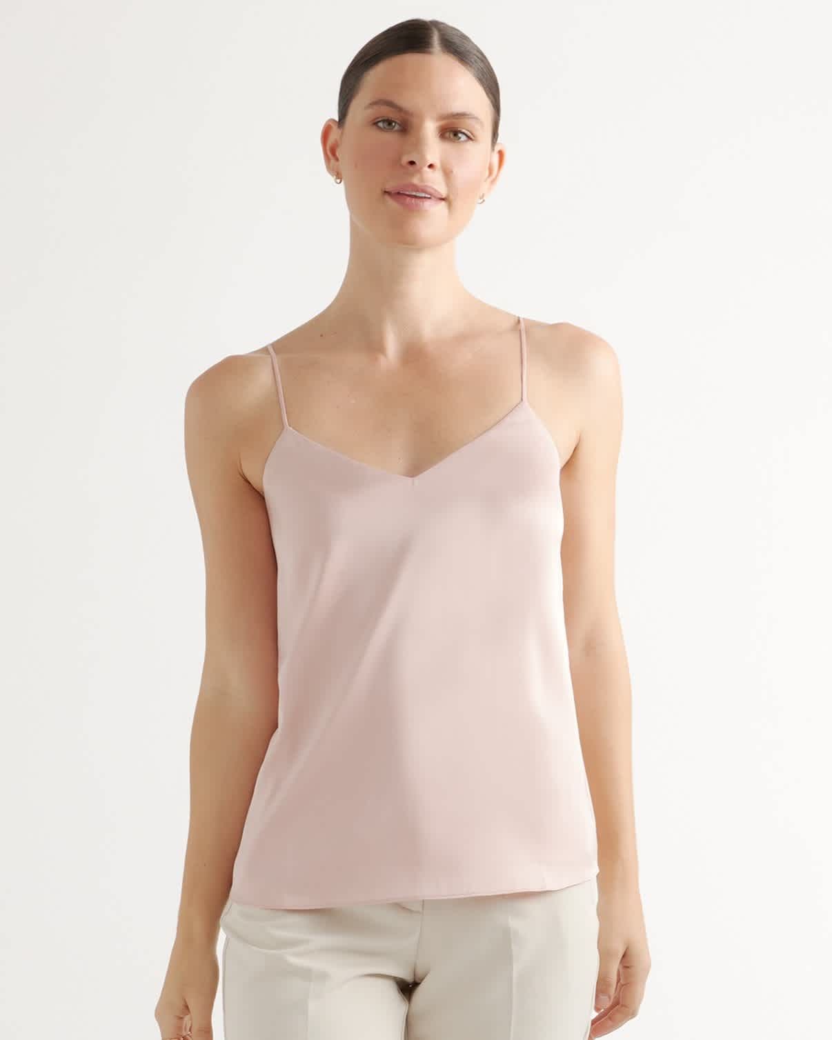 Washable Stretch Silk V-Neck Cami | Quince