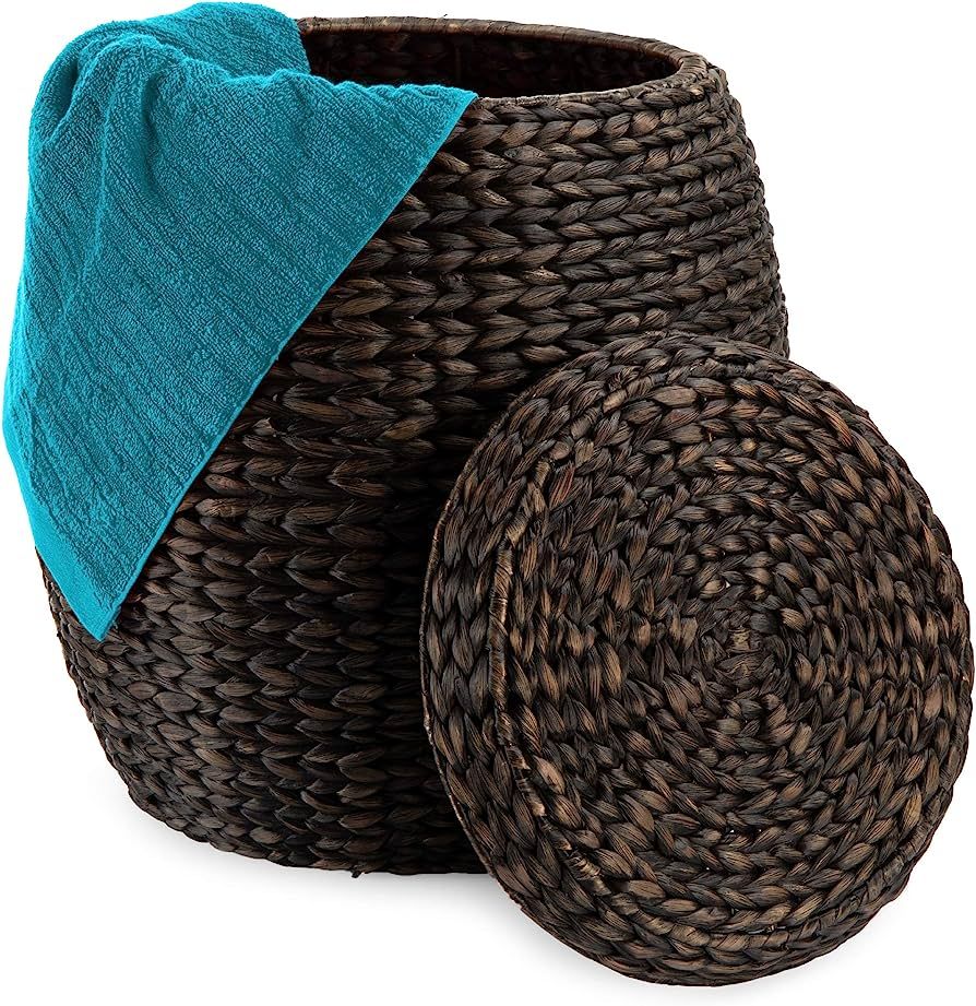 Amazon.com: Best Choice Products Vintage Multipurpose Hyacinth Storage Basket, Plant Décor, Hand... | Amazon (US)