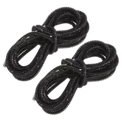 Unique Bargains Sneakers Sweaters Bling Rhinestone Replacement Shoe Laces 2 Pcs 31.5 Inch Black | Target