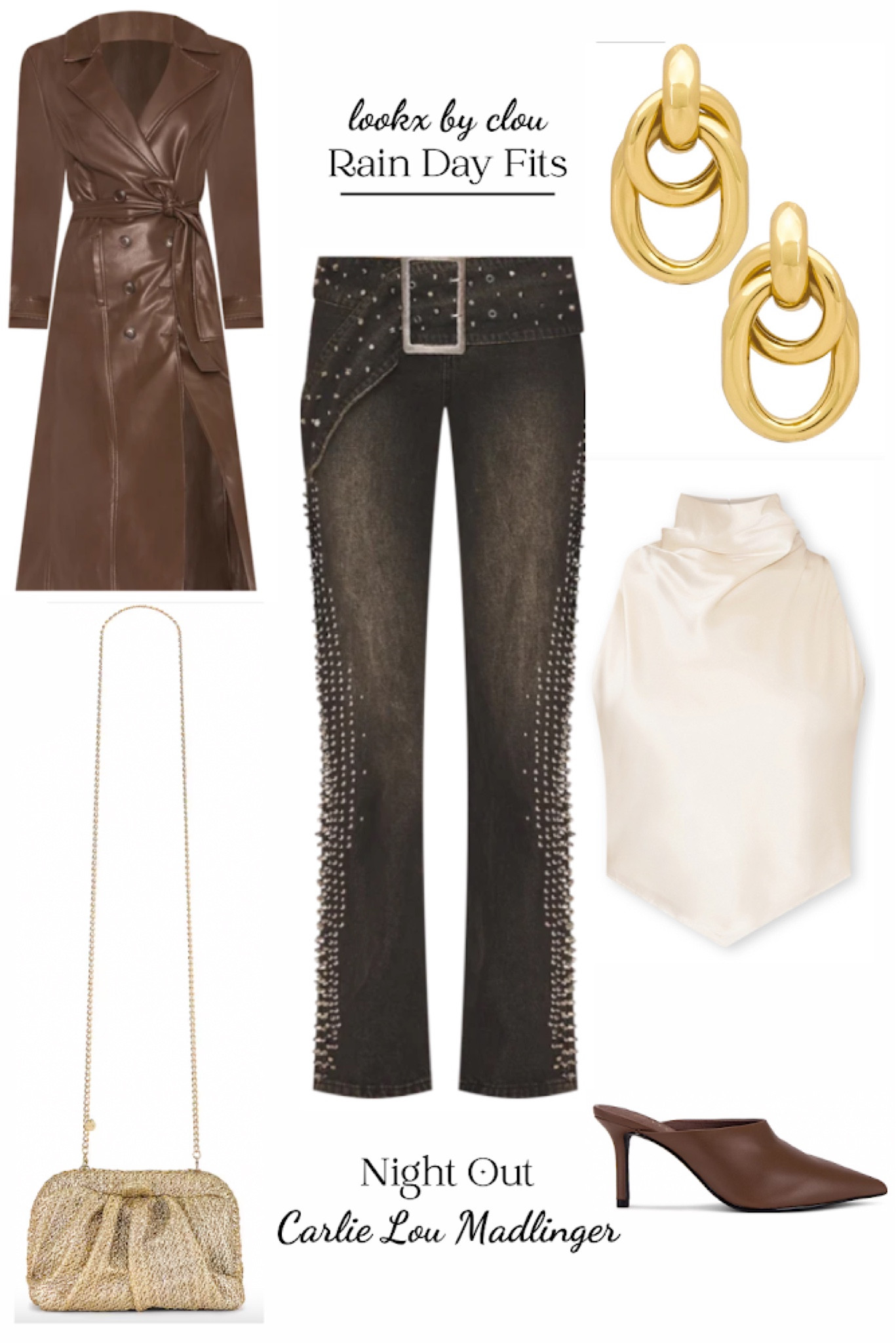 Chic outfit for a rainy night out

#LTKshoecrush #LTKstyletip #LTKitbag