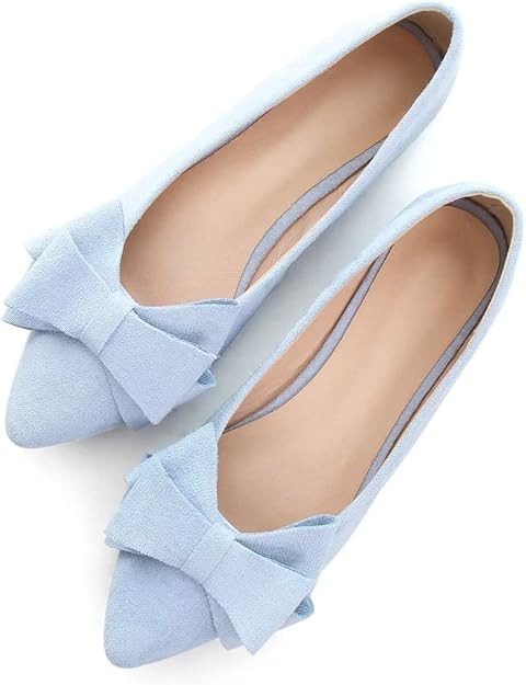 TN TANGNEST Women Fashion Bowknot Flats Comfort Pointed Toe Dress Shoes | Amazon (US)